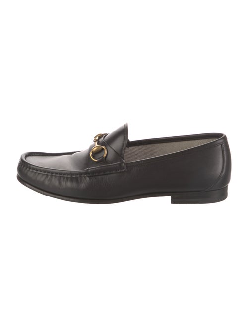 Gucci Horsebit Accent Leather Loafers