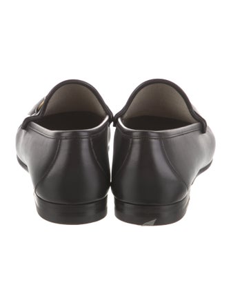 Gucci Horsebit Accent Leather Loafers