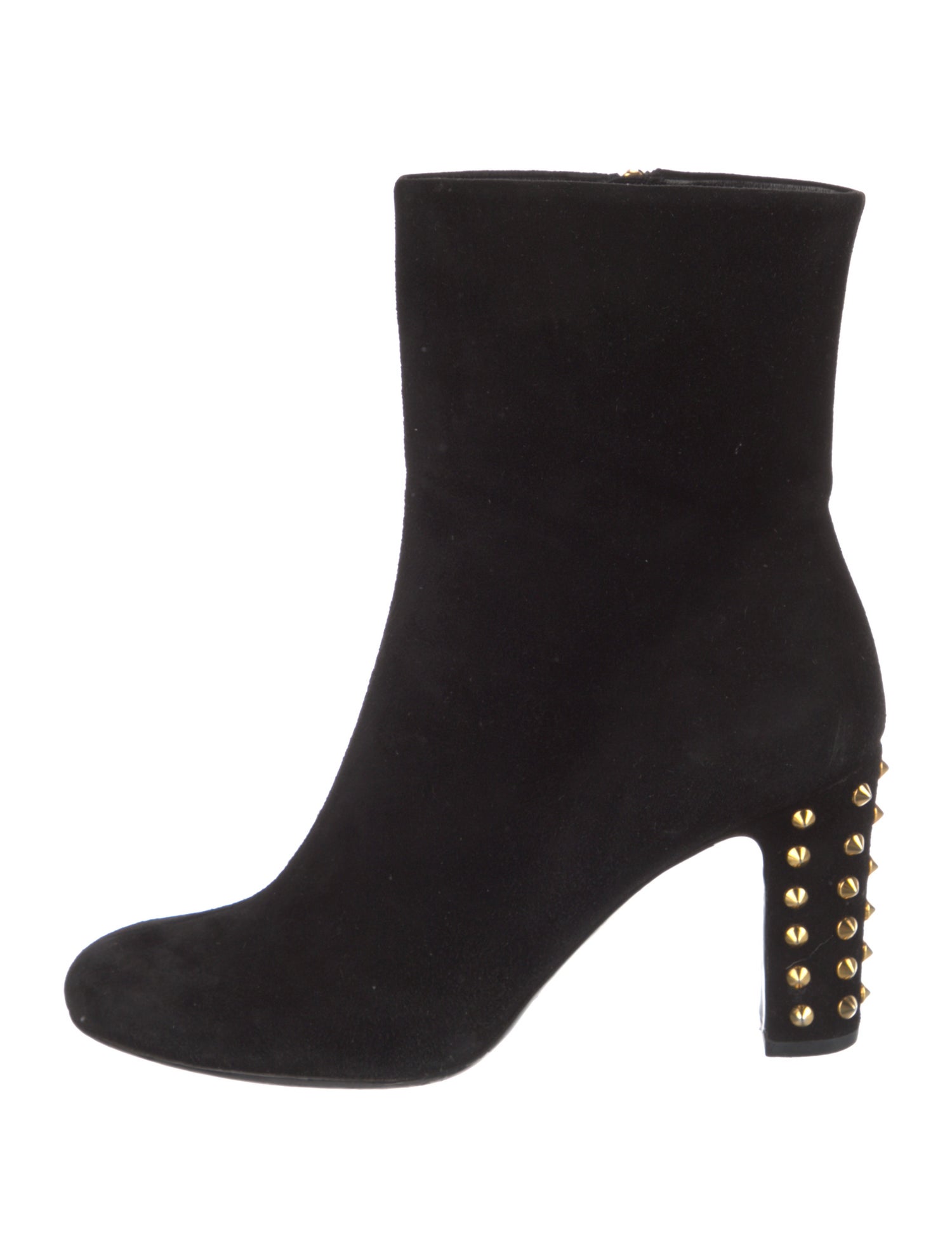 Gucci Suede Studded Accents Boots