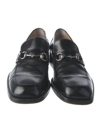 Gucci Horsebit Accent Leather Loafers