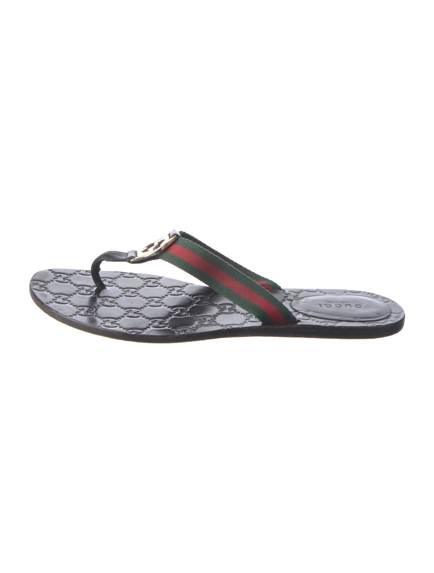 Gucci GG Supreme Flip Flops