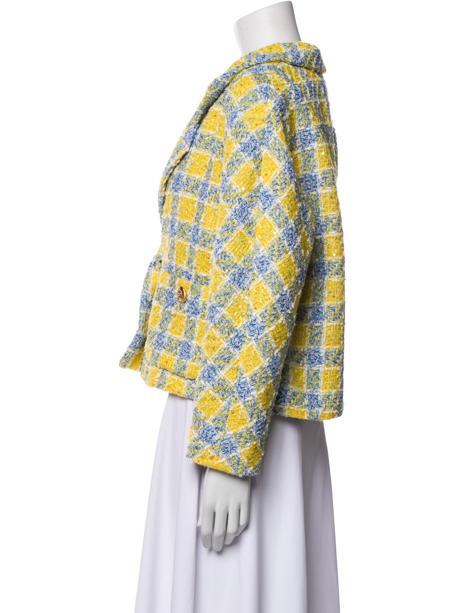 Gucci Plaid Print Blazer