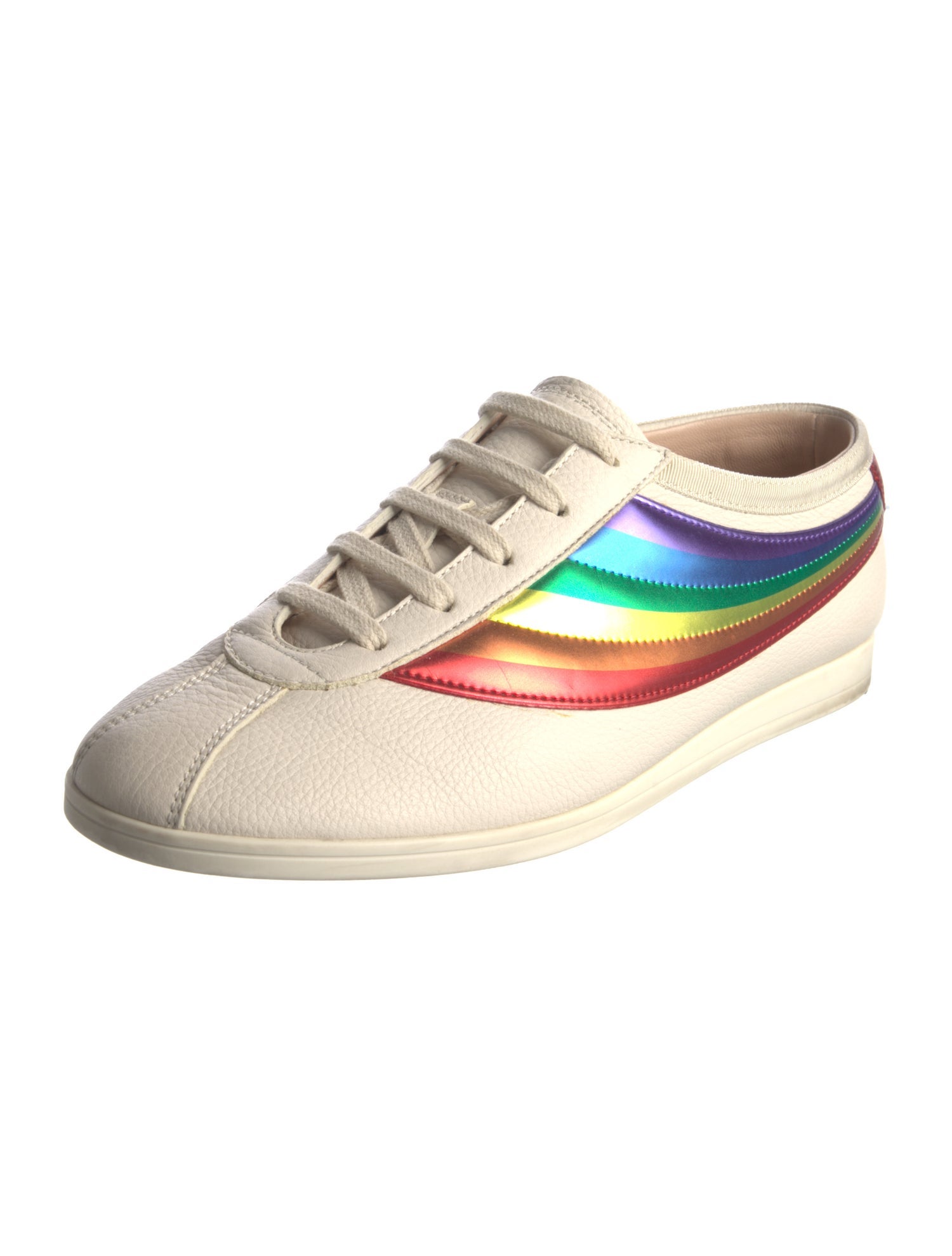 Gucci Bee Accent Leather Sneakers