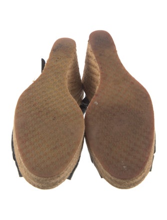 Gucci Microguccissima Pattern Patent Leather Espadrilles