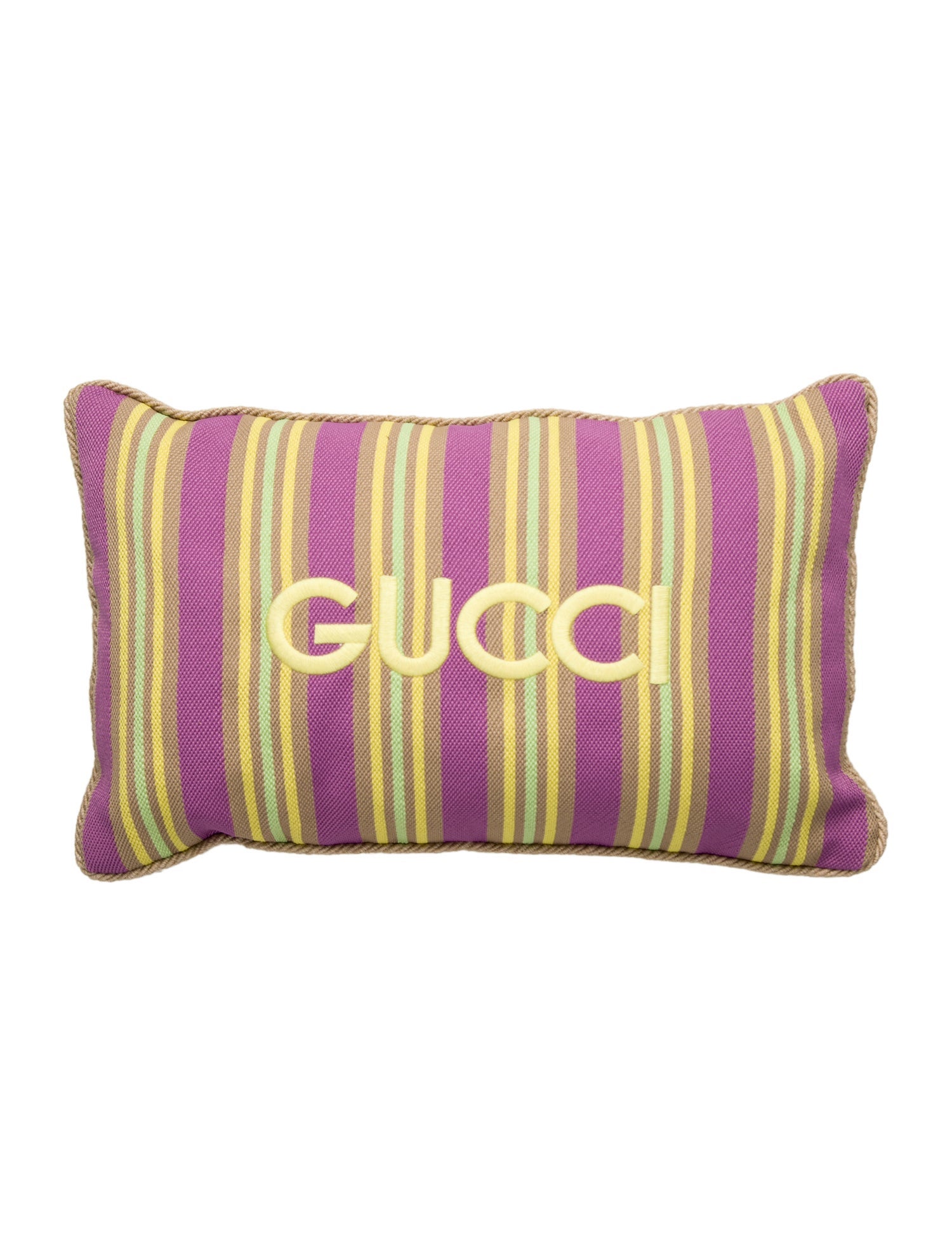 Gucci Canvas Throw Pillow w/ Tags