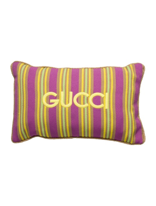 Gucci Canvas Throw Pillow