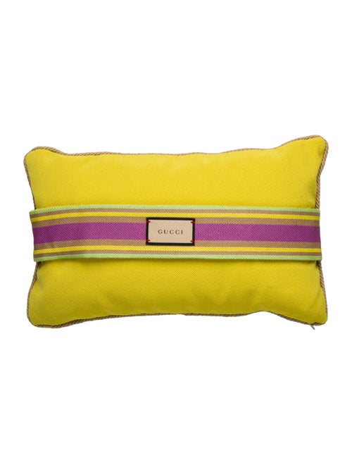 Gucci Canvas Throw Pillow
