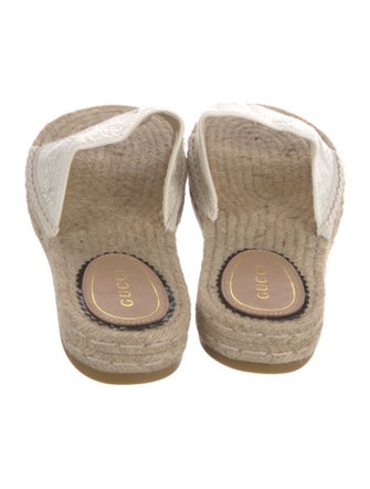 Gucci Interlocking G Logo Jute Espadrilles