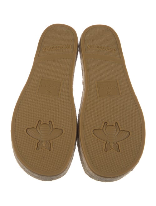 Gucci Interlocking G Logo Jute Espadrilles