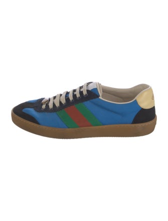 Gucci Web Accent Canvas Sneakers