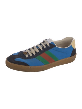 Gucci Web Accent Canvas Sneakers