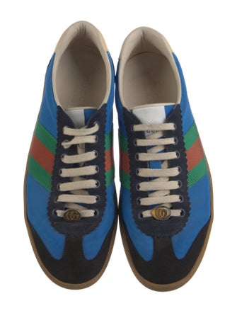 Gucci Web Accent Canvas Sneakers