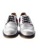 Gucci Kids' Metallic Web Oxfords