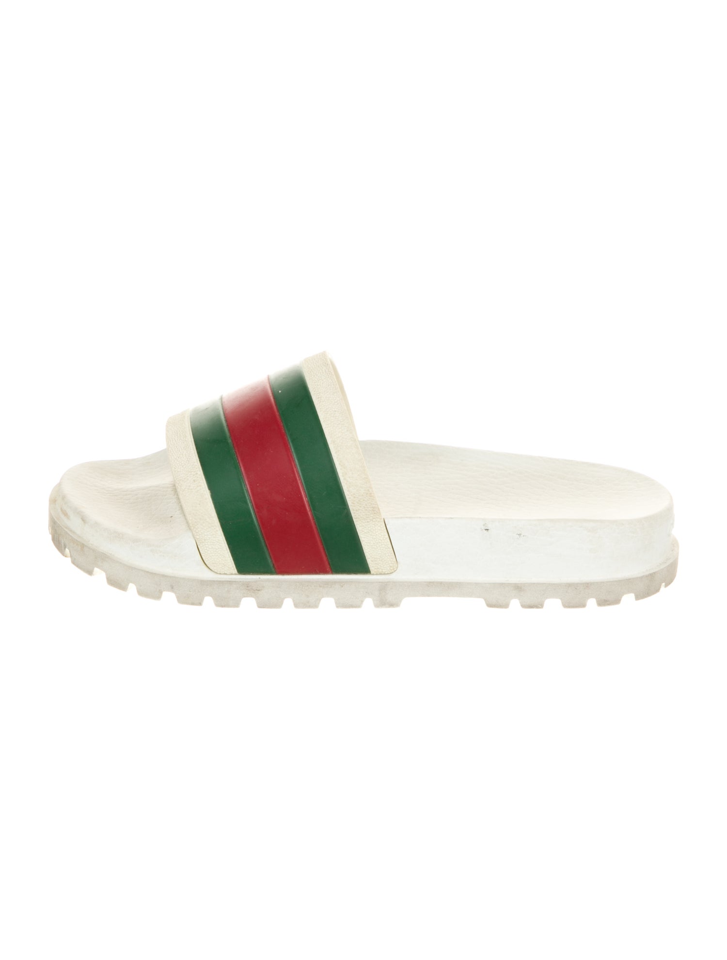 Gucci Web Accent Rubber Slides