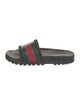 Gucci Web Accent Rubber Slides