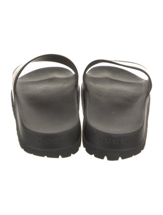 Gucci Web Accent Rubber Slides