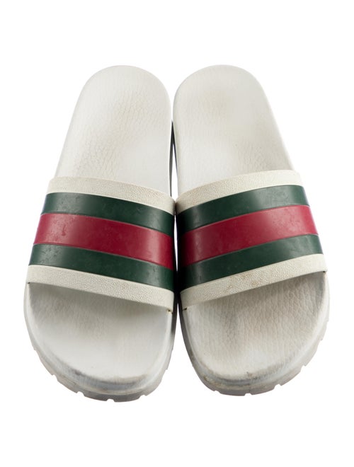Gucci Web Accent Rubber Slides