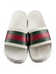 Gucci Web Accent Rubber Slides
