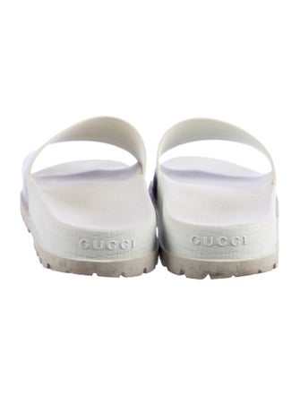 Gucci Web Accent Rubber Slides