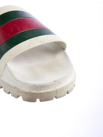 Gucci Web Accent Rubber Slides