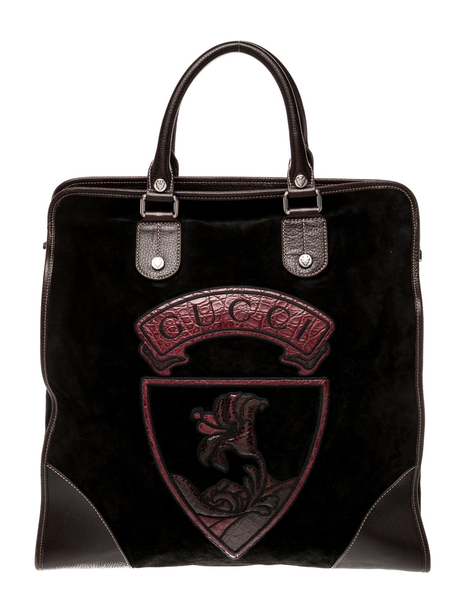 Gucci Suede Top Handle Bag