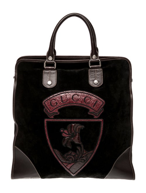 Gucci Suede Top Handle Bag