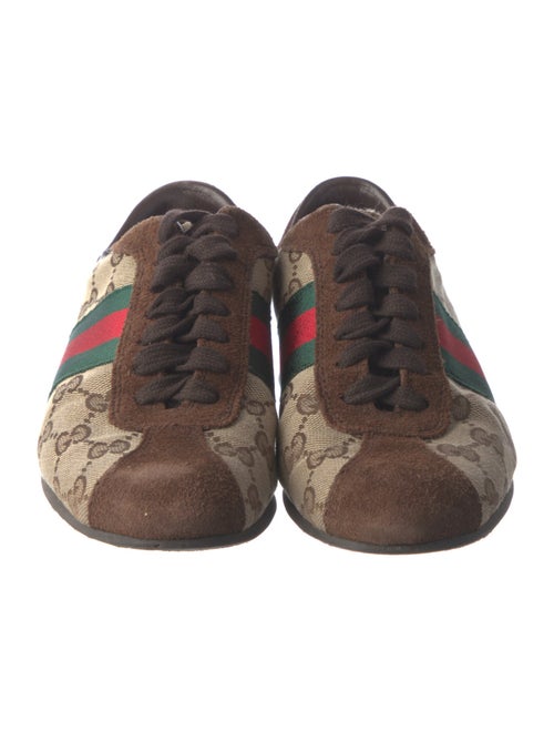 Gucci Web Accent Canvas Sneakers
