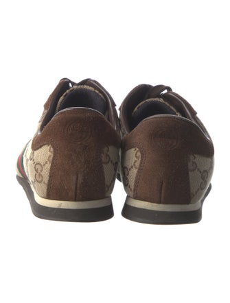 Gucci Web Accent Canvas Sneakers
