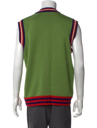 Gucci Wool Printed Sweater Vest