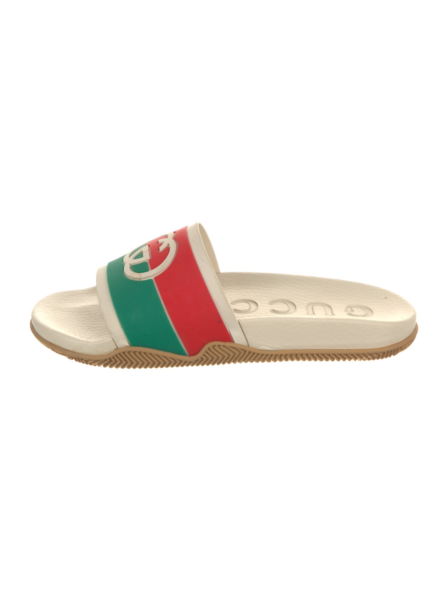 Gucci Web Accent Rubber Slides