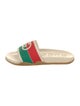 Gucci Web Accent Rubber Slides