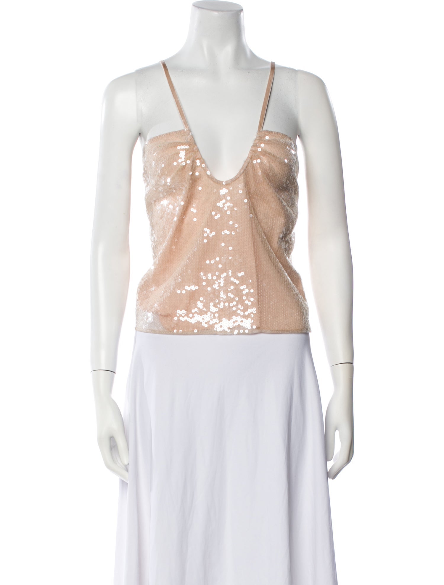 Gucci Nylon V-Neck Crop Top w/ Tags