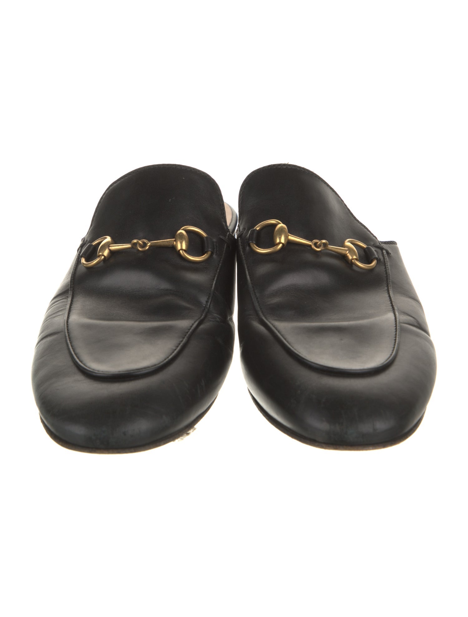 Gucci Horsebit Accent Leather Mules