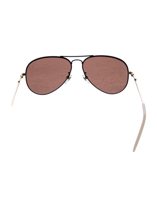 Gucci Double G Logo Aviator Sunglasses