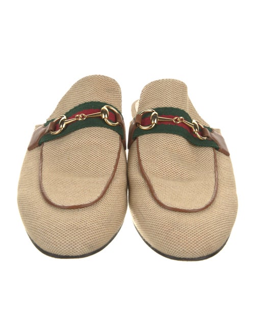 Gucci Web Accent Canvas Mules