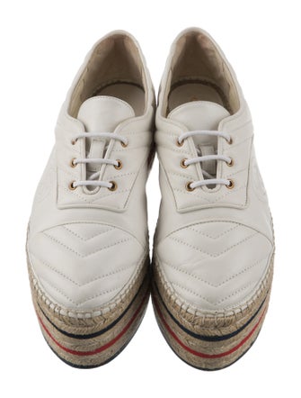 Gucci Interlocking G Logo Leather Espadrilles