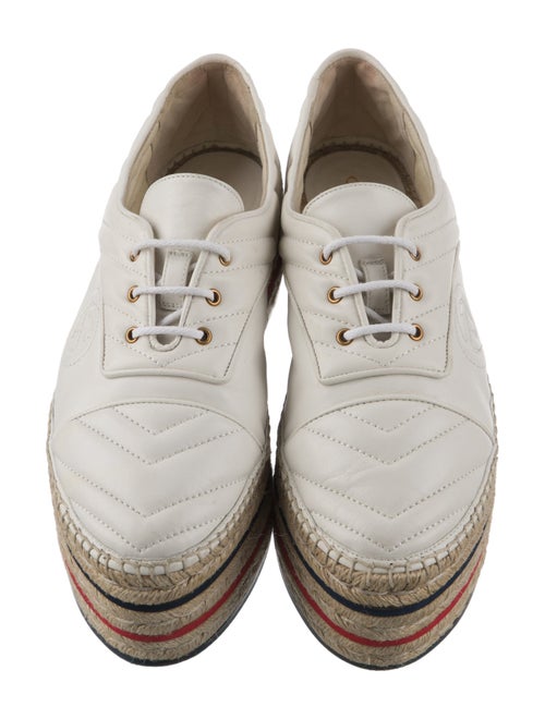 Gucci Interlocking G Logo Leather Espadrilles