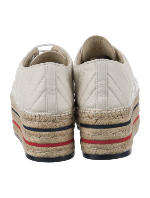 Gucci Interlocking G Logo Leather Espadrilles
