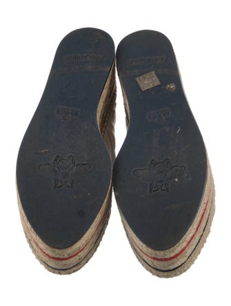 Gucci Interlocking G Logo Leather Espadrilles