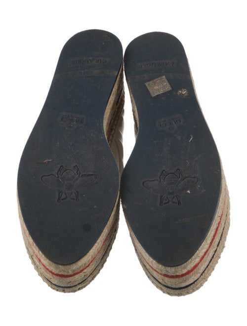 Gucci Interlocking G Logo Leather Espadrilles