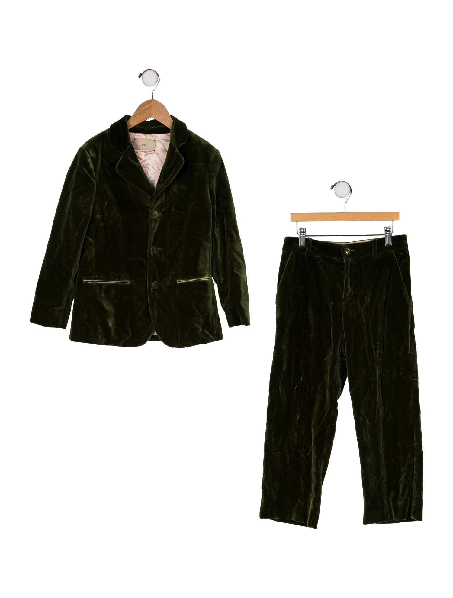 Gucci Kids' Velvet Two-Piece Suit Set