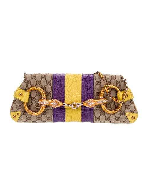 Gucci GG Canvas Serpent Horsebit Chain