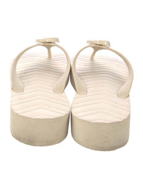 Gucci Double G Logo Rubber Flip Flops