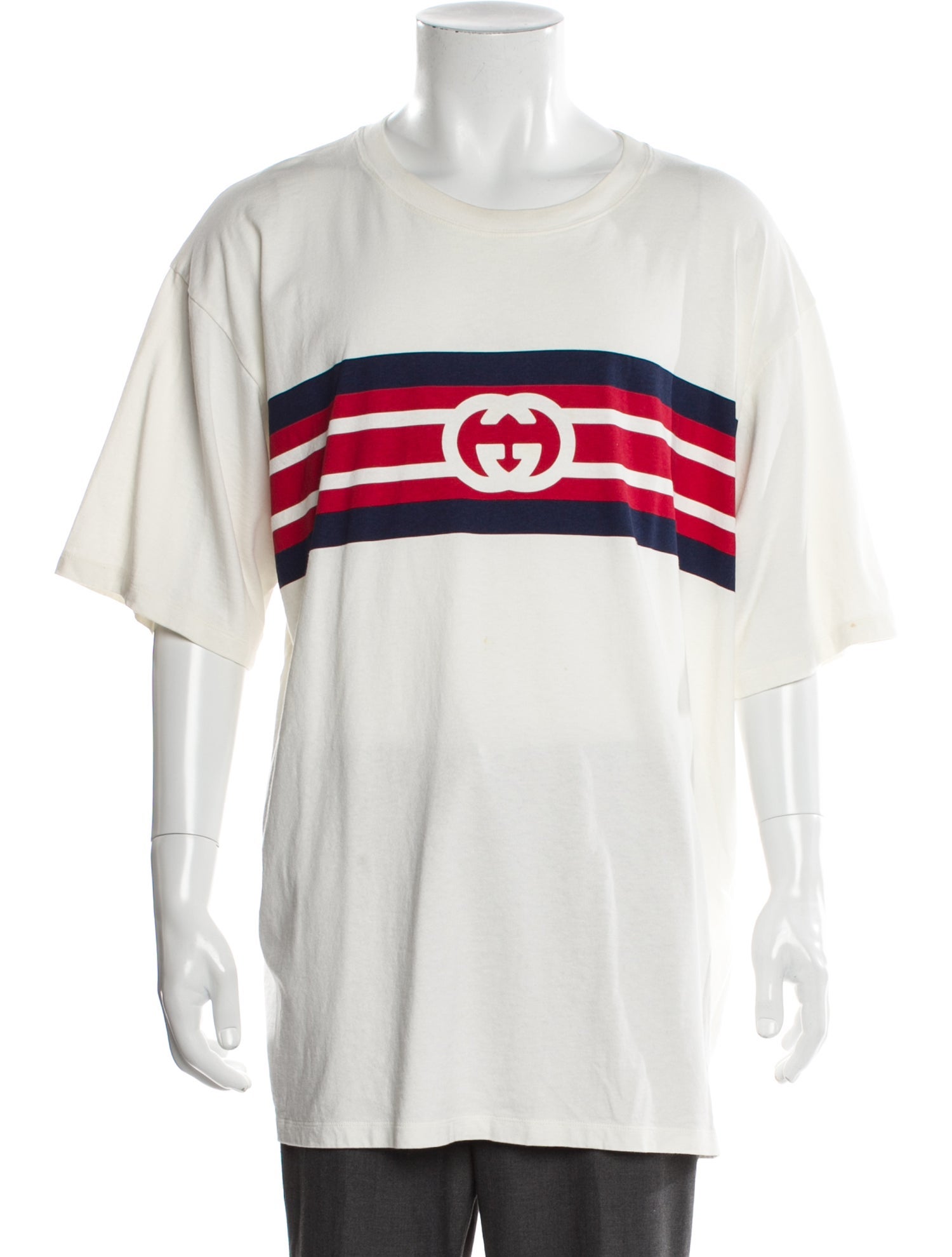 Gucci Web Accent Crew Neck T-Shirt