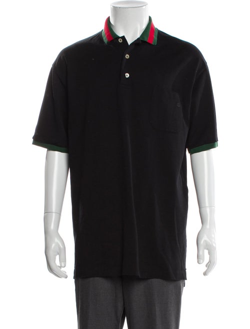 Gucci Web Accent Collar Polo Shirt