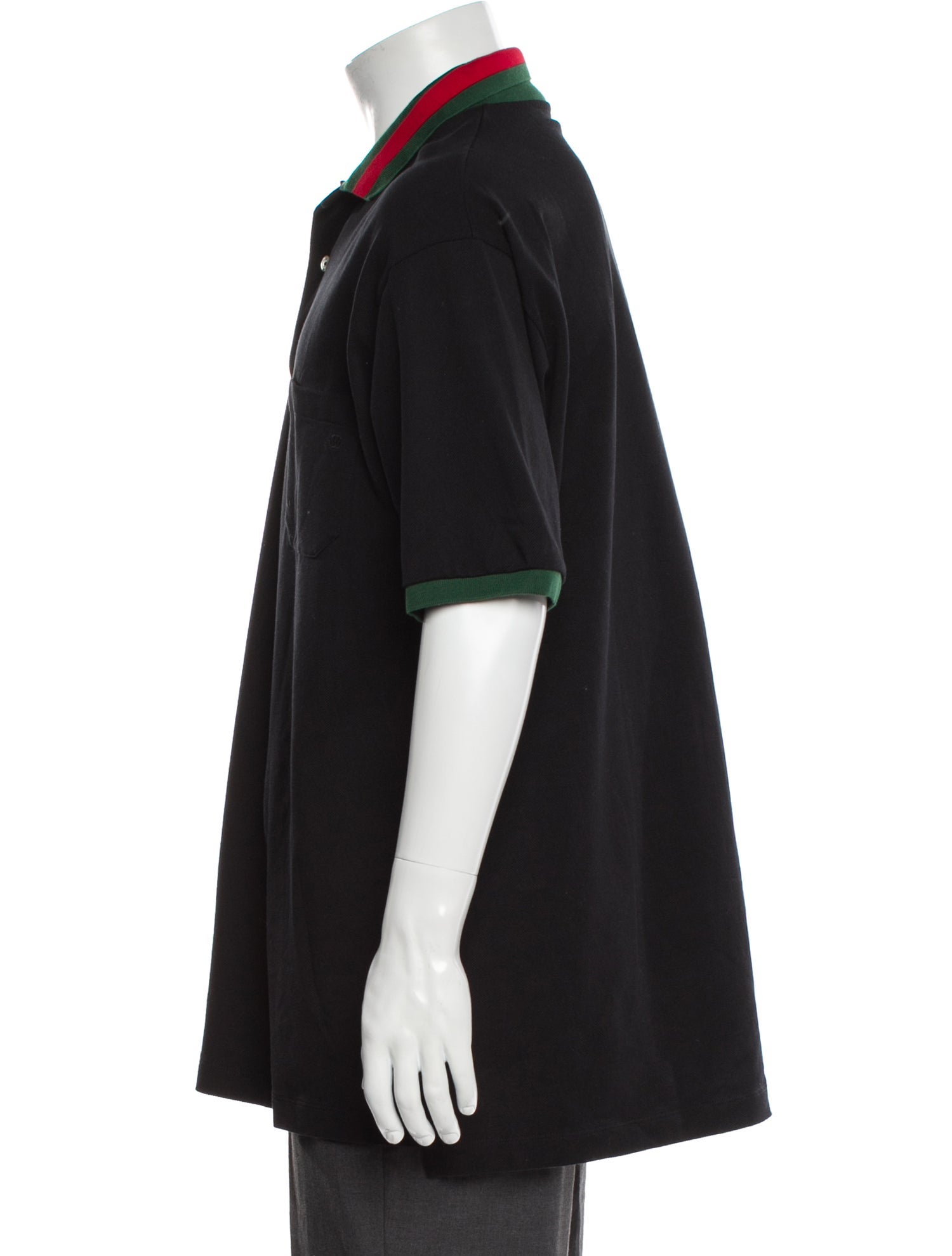 Gucci Web Accent Collar Polo Shirt