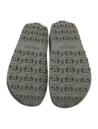 Gucci Interlocking G Logo Rubber Slides