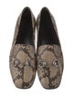 Gucci Horsebit Accent Snakeskin Loafers