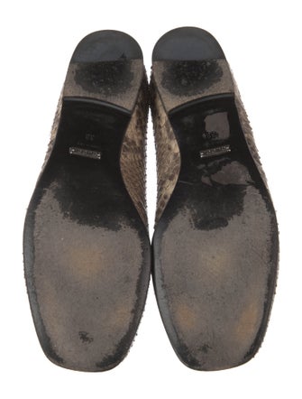 Gucci Horsebit Accent Snakeskin Loafers
