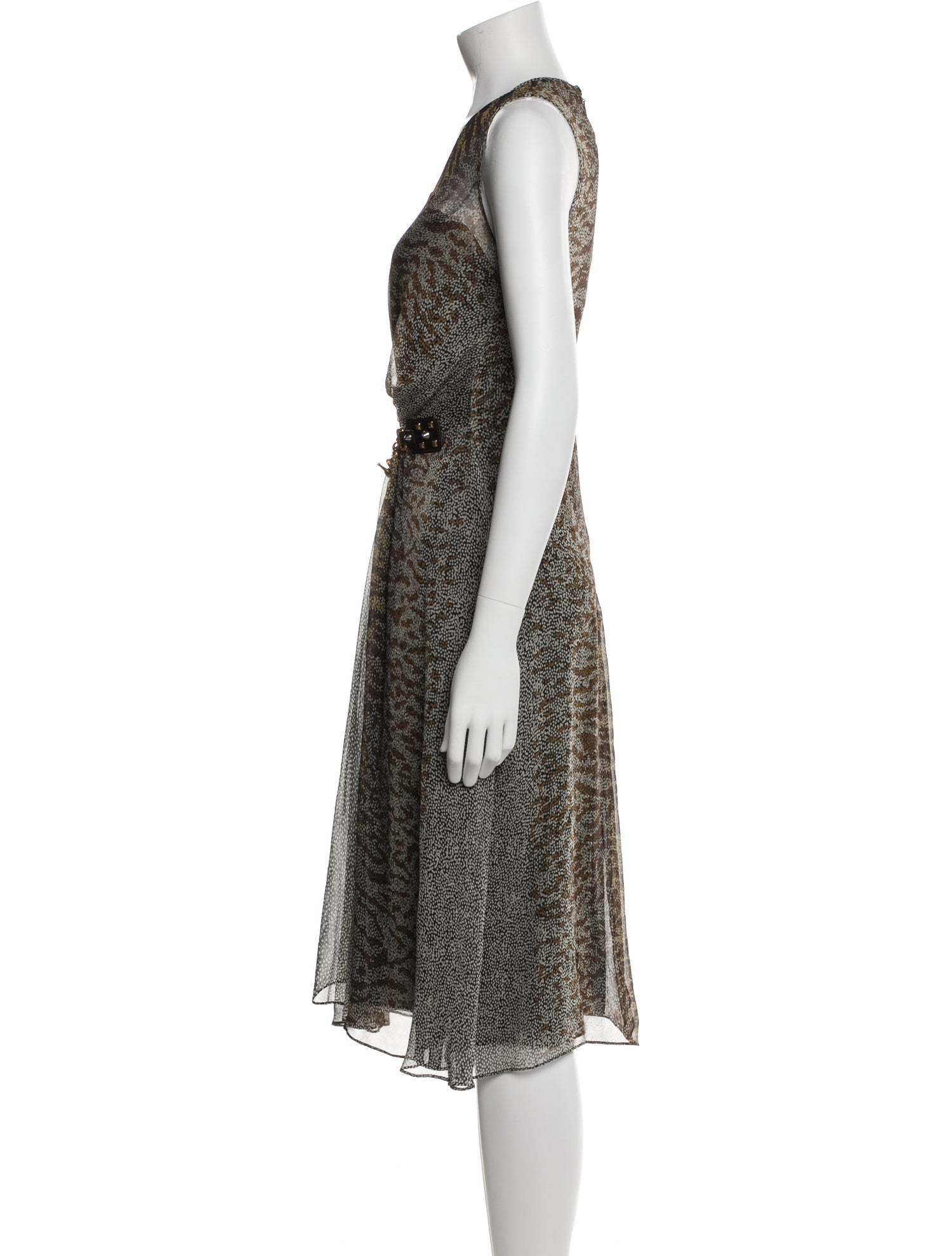 Gucci Silk Midi Length Dress